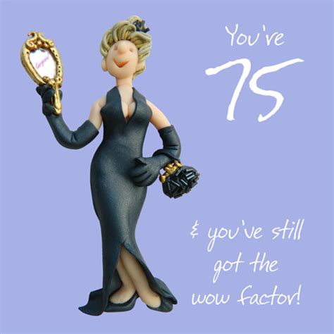 75th Birthday Female Greeting Card One Lump Or Two Range Cards Love Kates