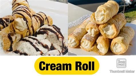 Cream Roll Recipe Puff Pastry Dough Vanilla Cream Rolls Recipe