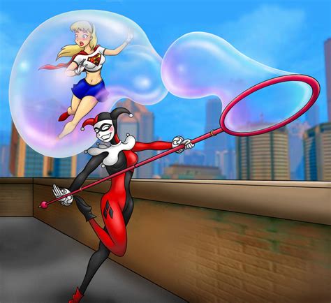 Harley Quinn 2 Supergirl Fun Time By Khornath On Deviantart