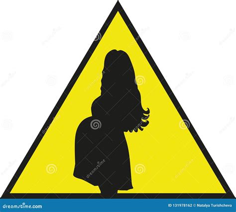 caution pregnant women should not enter symbol sign vector illustration isolate on white