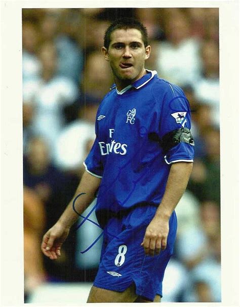 Frank Lampard Signed 10 X 8 Colour Chelsea Photo