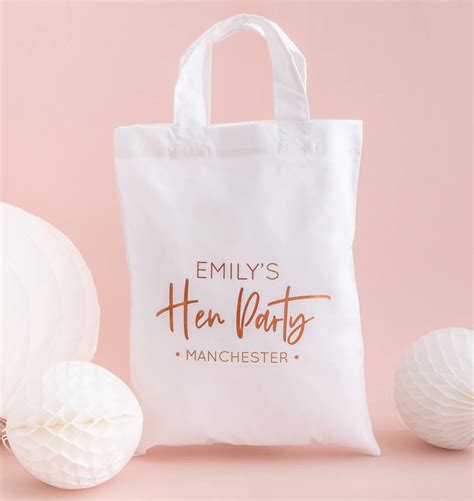 Personalised Hen Party T Bag By Postbox Party