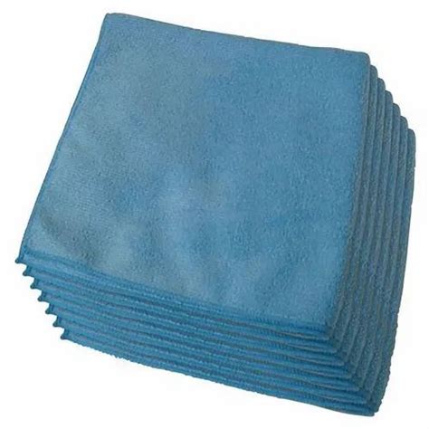blue microfiber cleaning cloth quantity per pack 50 size 40 x 40 cm at rs 50 in mumbai