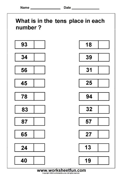 Math chimp has the best online math worksheets for 1st grade students. Place Value Worksheets | Place value worksheets, Place values, Math place value
