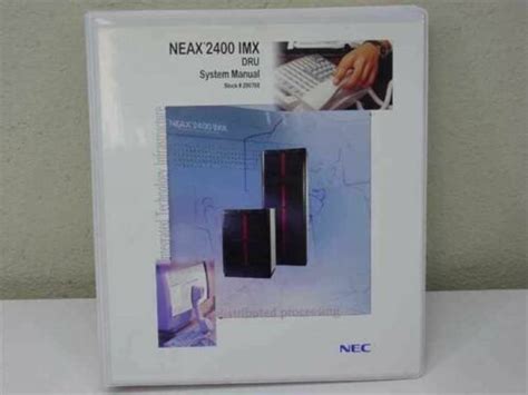 Nec Fusion Network Installation System Programming Manuals Neax 2400