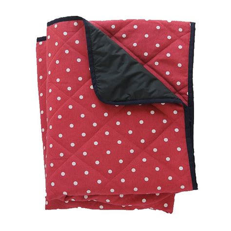 Large Padded Picnic Blanket Red Polka Dot By Just A Joy