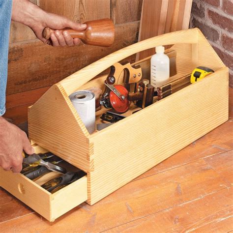 Woodsmith Magazine Dovetailed Tool Tote Plans Woodpeckers