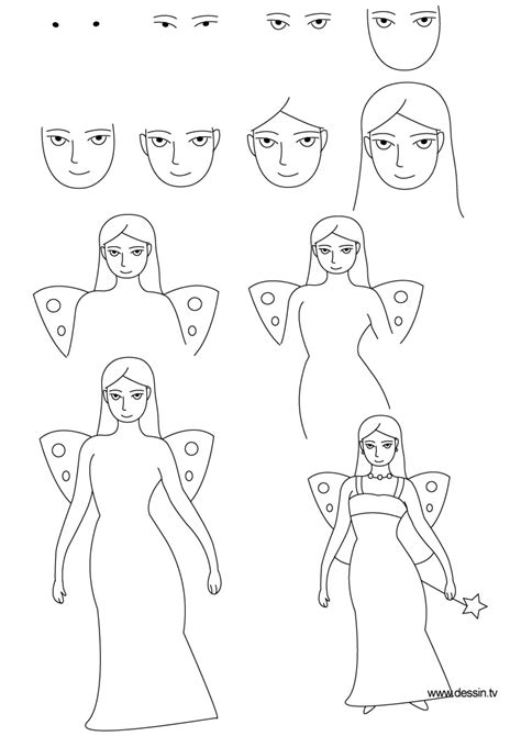 How To Draw A Step By Step Fairy