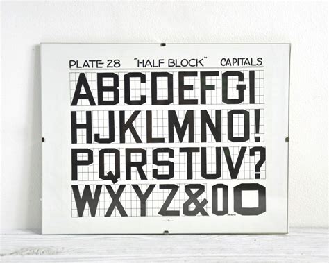 Vintage Alphabet Print Alphabet Art Alphabet Poster 1920s