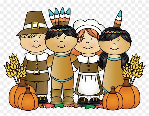 Childrens Thanksgiving Clip Art Thanksgiving Pilgrims And Indian