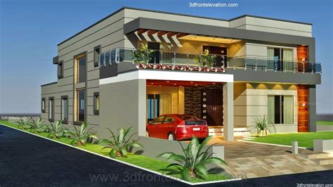 88.9 h x 109.8 w x 36.7 leg size. 3D Front Elevation.com: 1 Kanal Old Style House Convert in ...