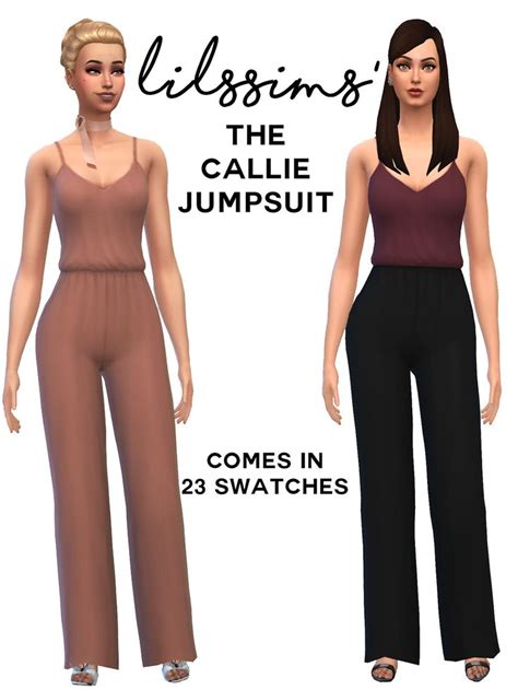 Lilssims Jumpsuit Sims 4 Sims 4 Mm