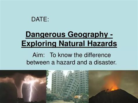 PPT Dangerous Geography Exploring Natural Hazards PowerPoint