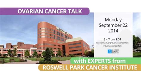 Ovarian Cancer Talk Live Video Chat With Roswell Park Experts Youtube