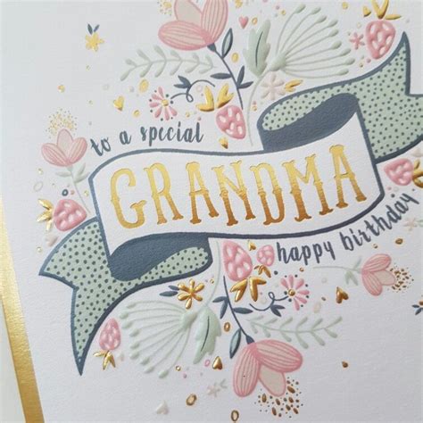 To your grandmother, a personalized birthday card sent from your heart is treasure. Beautiful birthday cards for Grandma's now in stock ...