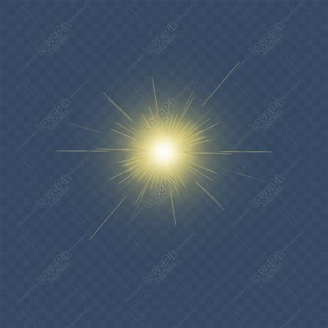 Free Light Effect Light Point Glow Warm Yellow Simple Decorative Ligh