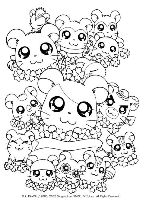 Coloriage Hamtaro Sur