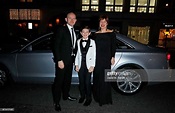 Chris Jupe, Noah Jupe and Katy Cavanagh arrive in an Audi at the ...