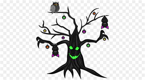 Halloween Pohon Halloween Gambar Gambar Png