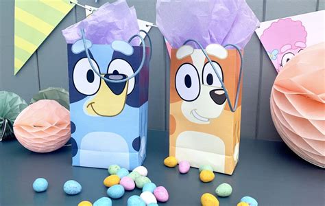 Make Your Own Bluey And Bingo Party Bags At Home Kids Party