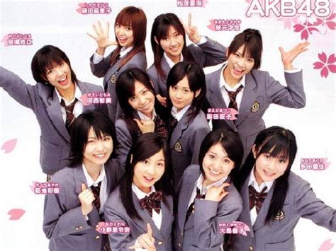 日本女子团体akb48下海成员 女子偶像团体akb48女星合照 花季美