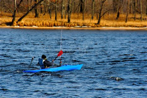 Winter Kayaking In Wisconsin Stock Photo Image Of Flowing Wisconsin