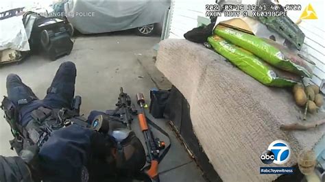 Body Cam Footage Shows Tense Exposition Park Standoff In Which Swat Officer Was Shot Suspect