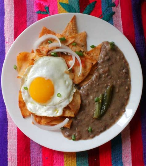 Red Chilaquiles Chilaquiles Rojos