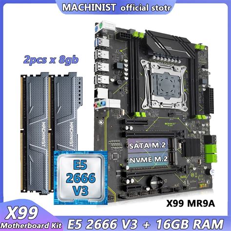 Buy Machinist X99 Atx Motherboard With Xeon E5 2666 V3 Cpu And Ddr4
