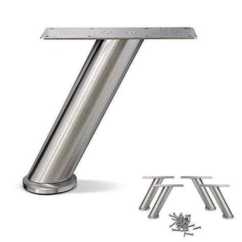 Buy 7 3 4 H Stainless Steel Sofa Legs Metal Furniture Legs Angled
