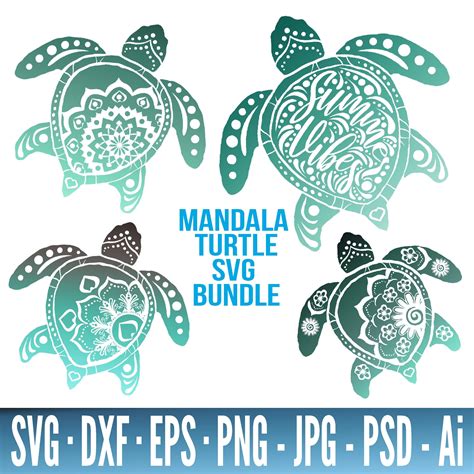 Big Sea Turtle Svg Bundle Turtle Svg Files For Cricut Sea Turtle Svg