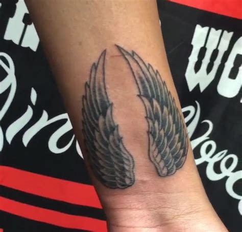 Angel wings with halo tattoo can represent guidance, insight, and hope. 28 Elegant Angel Wings Tattoos On Wrists