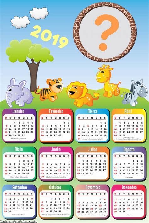 2021 calendario de pared / calendario mensual de hojas tropicales / calendario de plantas ilustradas 2021. Calendarios 2019 para niños (para descargar e imprimir ...