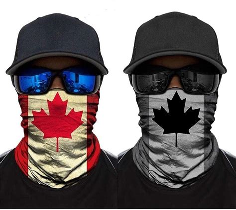 Pcs Canada Flag Face Mask Bandana Neck Gaiters Tube Bandana Face Scarf Balaclava Head Band
