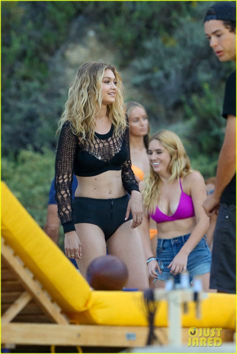 Gigi Hadid Flashes Black Bra And Undies On Calvin Harris New Music Video Shoot Photo 3402643