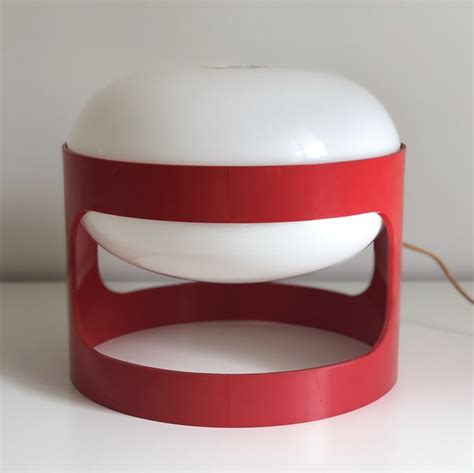 Red Kd27 Table Lamp By Joe Colombo For Kartell 1967 139035