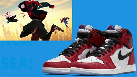 Blerd Miles Morales Into The Spider Verse Air Jordan 1s By Nike X Marvel