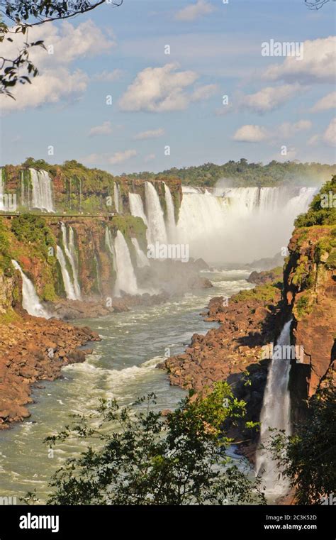 Iguazu Falls Brazil South America Stock Photo Alamy