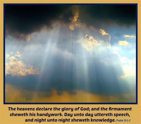 The Heavens Declare The Glory Of God Kjv Bible Verses Pintere