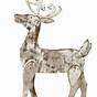 Printable Wooden Reindeer Pattern