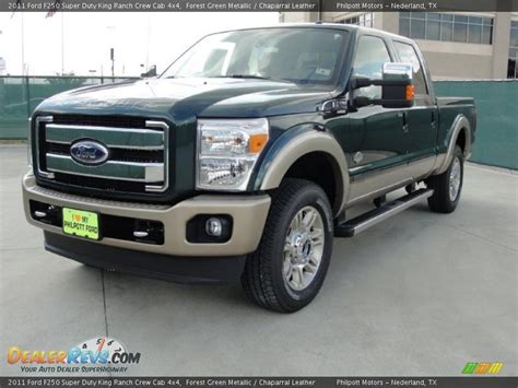 2011 Ford F250 Super Duty King Ranch Crew Cab 4x4 Forest Green Metallic