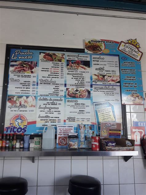 Carta Del Restaurante Tacos Titos Tijuana Blvd El Rosario 10