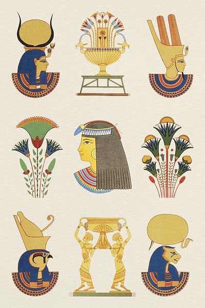 Ancient Egyptian Ornamental Psd Element Premium Psd Rawpixel