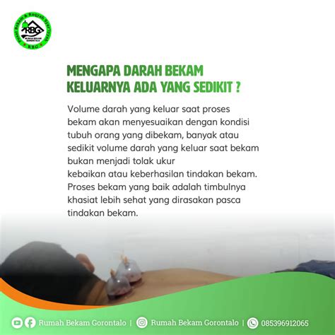 Mengapa Darah Bekam Yang Keluar Ada Yang Sedikit