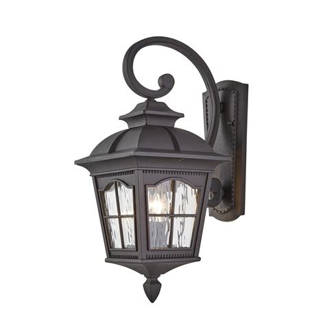 Find your local agent here. Home Decorators Collection Square 2-Light Black Outdoor ...
