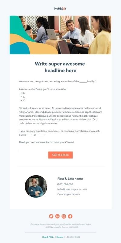 16 Great Examples Of Welcome Emails For New Customers Templates