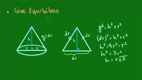 Definition of a cone elements of a cone volume of a cone surface area of a cone equation of a cone basic properties of a cone. Seção meridiana e cone equilátero - YouTube