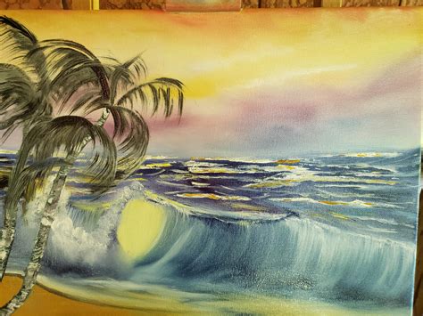 Tropical Seascape Attempt At Waves Rbobross