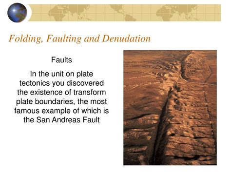 Ppt Folding Faulting And Denudation Powerpoint