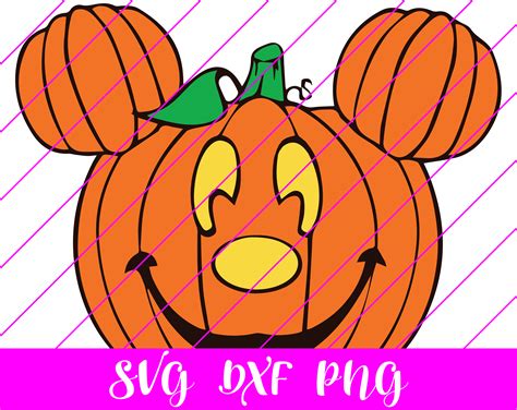 Mickey Mouse Pumpkin Colored For Layering Svg Free Mickey Mouse